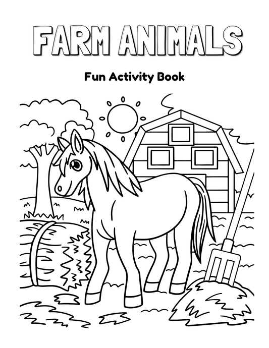 Farm Animal Activity Book
