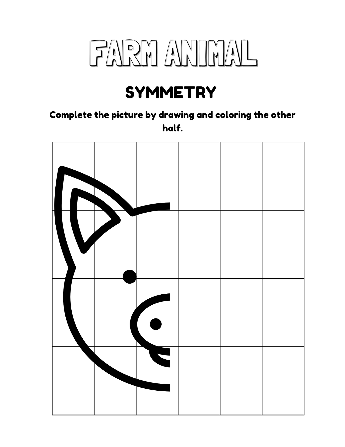Farm Animal Activity Book